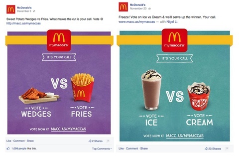 McDonalds Abstimmungsposten