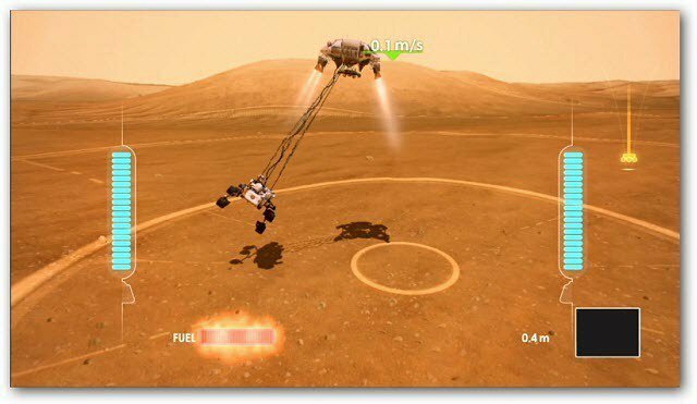 Kinect Mars Rover Landung