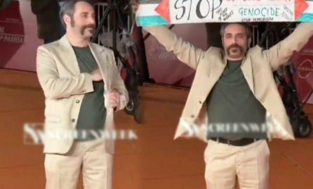 Lobenswerter Schachzug des italienischen Schauspielers! Er öffnete beim Filmfestival ein Banner zur Unterstützung der Palästinenser