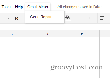 Google Mail Meter installiert