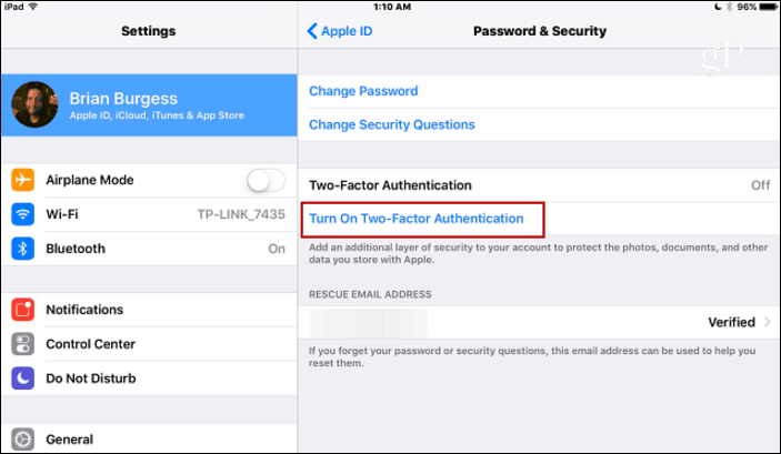 So aktivieren Sie die Zwei-Faktor-Authentifizierung für Ihre Apple ID