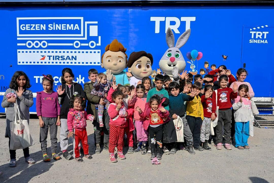 TRT Gezen Cinema zauberte ein Lächeln auf die Gesichter der Erdbebenopfer