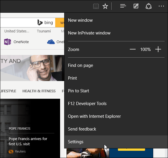 1 Microsoft Edge-Einstellungen