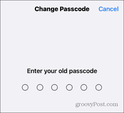 Ändern Sie den Passcode auf dem iPhone