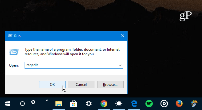 1 Führen Sie Regedit Windows 10 aus
