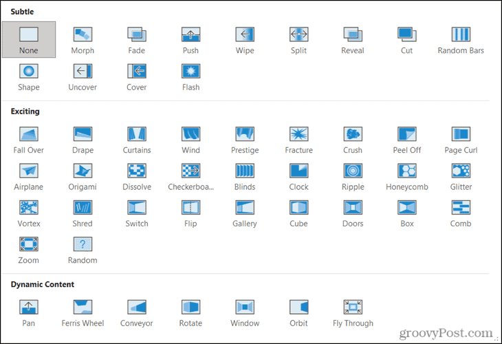 Folienübergänge in PowerPoint