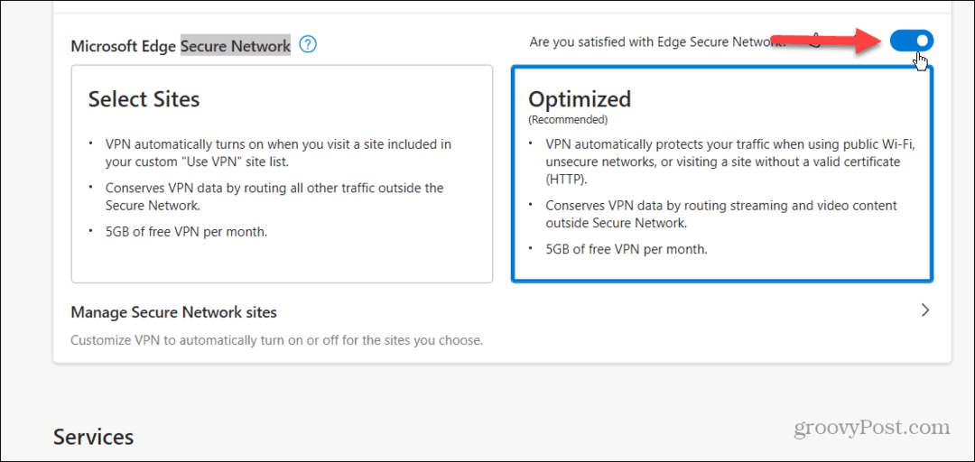 So aktivieren und verwenden Sie das Microsoft Edge VPN