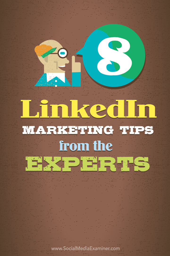 Acht Tipps von LinkedIn-Experten