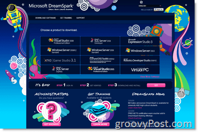 Microsoft DreamSpark Homepage - Freie Software für Studenten und Schüler