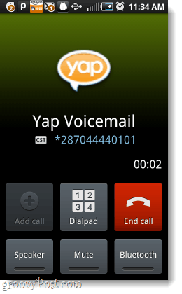 Voicemails über Yap umleiten
