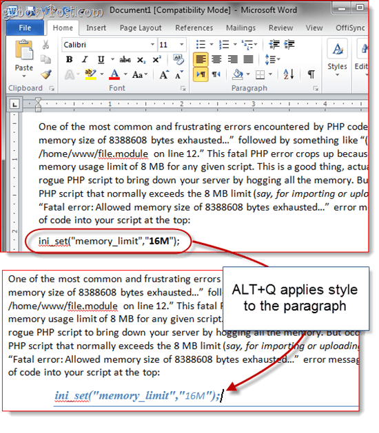 Benutzerdefinierte Tastaturkürzel Word 2010