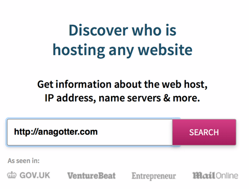 WhoIsHostingDies identifiziert den Hosting-Anbieter einer Site in Sekunden.