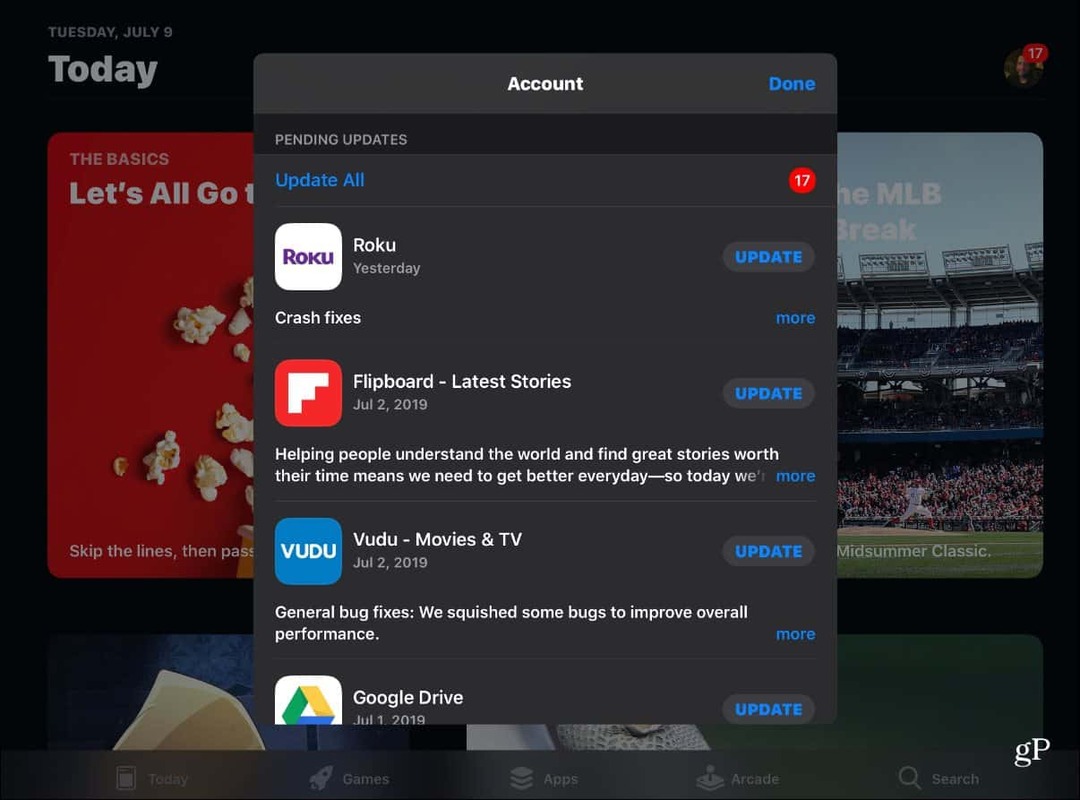 So finden und manuell aktualisieren Sie Apps unter iOS 13 im App Store