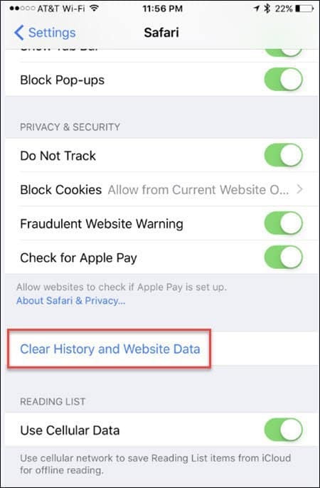 ios-clear-cache-safari