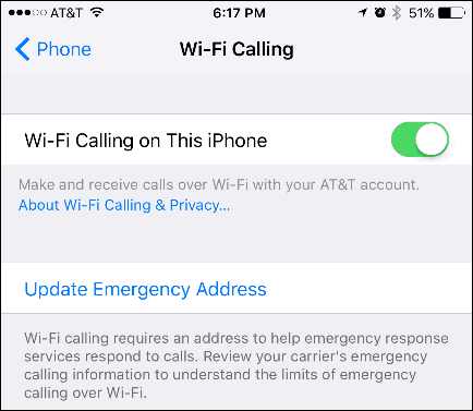 Aktivieren Sie Wi-Fi-Anrufe auf einem iPhone