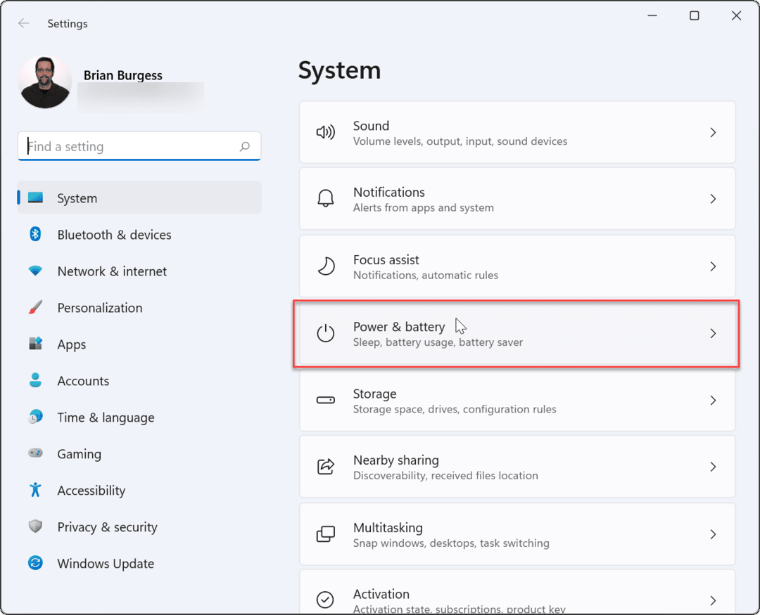 Systemleistungs- und Batteriefenster 11