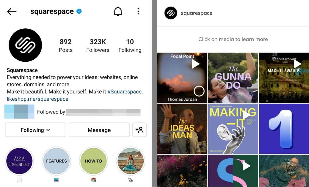 instagram-bio-squarespace-story-highlights-beispiel