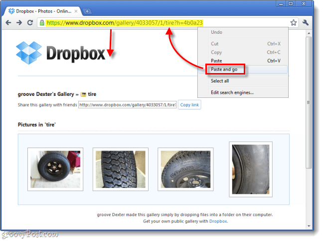 So verwenden Sie Dropbox als Fotofreigabegalerie