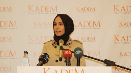 Sümeyye Erdoğan Bayraktar nimmt an der KADEM-Eröffnung teil