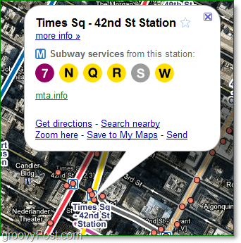 Google Maps sagt Ihnen sogar, welche Dienste an jeder Station verfügbar sind