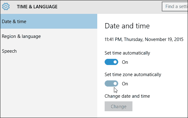 Zeitzone automatisch einstellen Windows 10