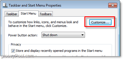 Passen Sie das Windows 7-Startmenü an