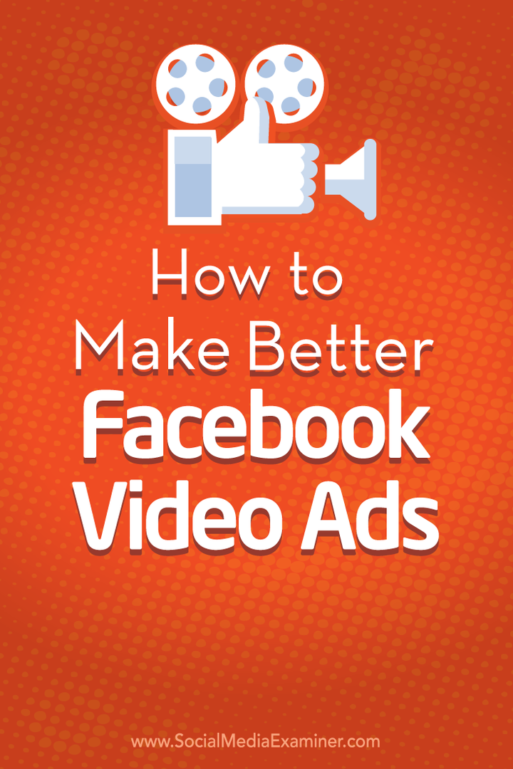 bessere Facebook-Videoanzeigen machen