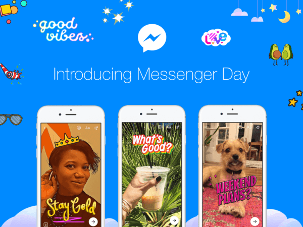 Facebook hat den Messenger Day gestartet, eine neue Möglichkeit für Benutzer, Fotos und Videos in der eigenständigen Messenger-App zu teilen.