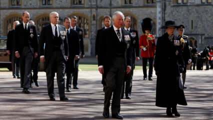 Das Königreich England ist schwarz geworden! Bilder von der Beerdigung von Prinz Philip ...