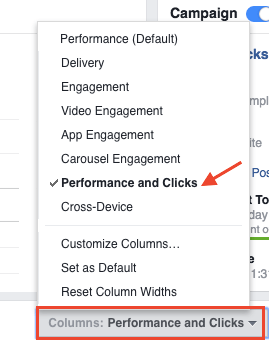 Leistung und Klicks von Facebook-Anzeigen