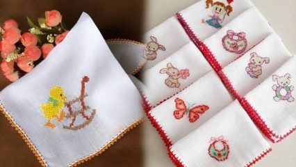 Die praktischste Taschentuchkantenherstellung! Wie macht man Baby Mundtücher? Baby wischt Nadelspitze ab