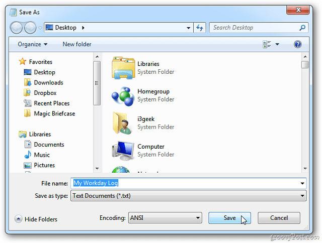 Windows-Editor: Erstellen Sie Protokolle mit Zeitstempel