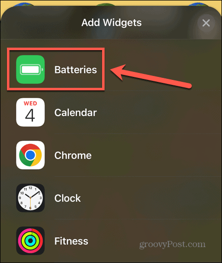 iPhone Batterie-Widget hinzufügen