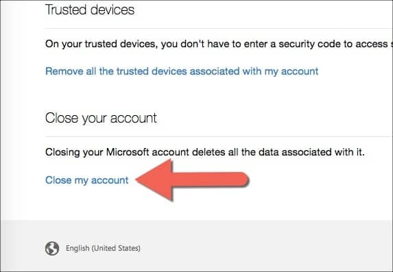 Microsoft-Close-Account-Link