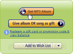 Holen Sie sich MP3-Album-Taste