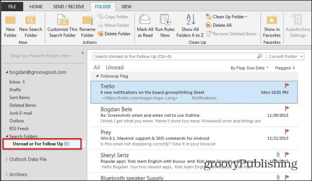 Outlook 2013: So verwenden Sie Suchordner, um E-Mails schnell zu finden!