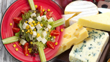 Käsediät, die in 15 Tagen 10 Kilo abgenommen hat! Wie kann man essen, welcher Käse es schwach macht? Schockdiät mit Hüttenkäse und Salat