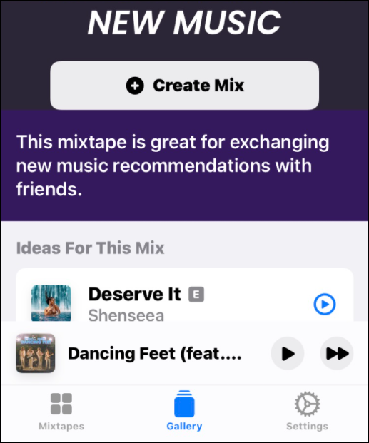 Erstellen Sie eine gemeinsame Wiedergabeliste für Apple Music