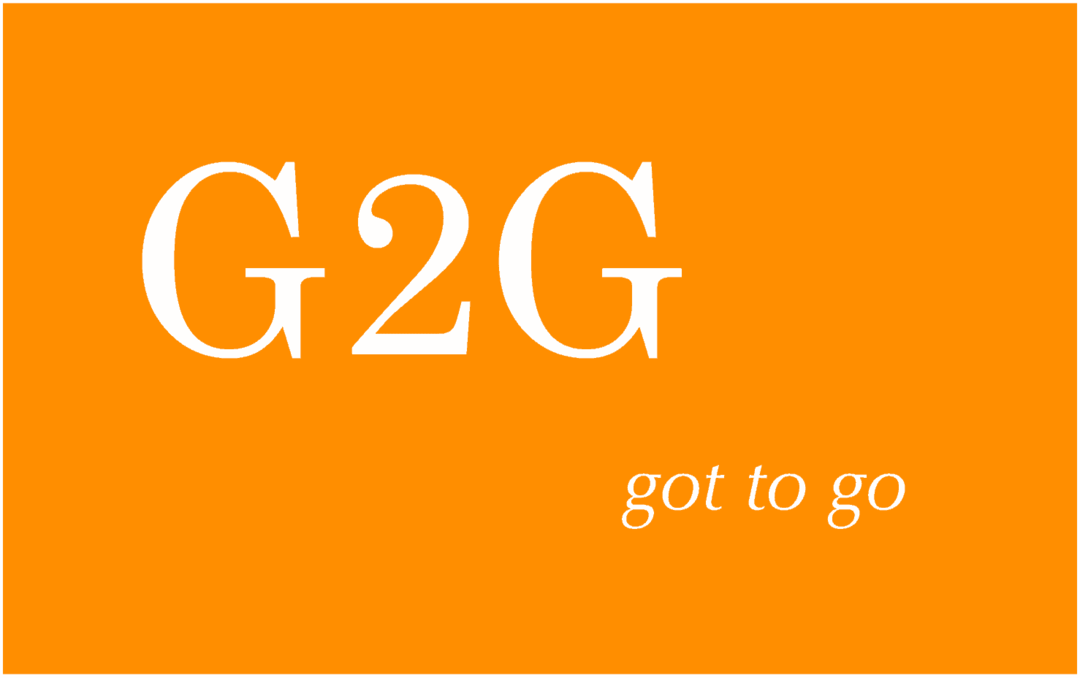 Was bedeutet G2G und wie wird es verwendet?