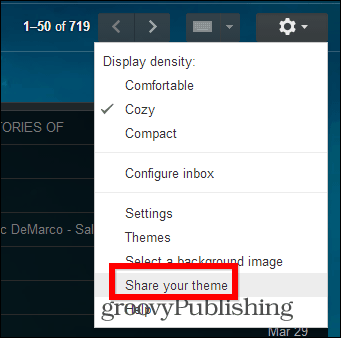 Benutzerdefinierte Google Mail-Designs teilen Ihr Thema 2