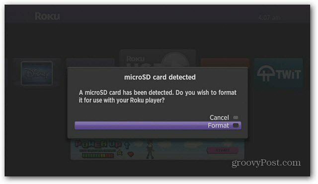 microSD-Karte erkannt
