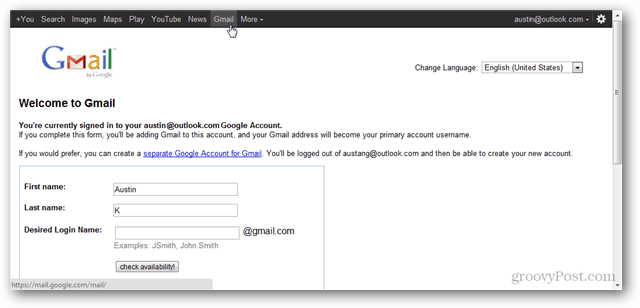 So erstellen Sie ein Google-Konto ohne Google Mail
