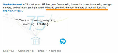 Hewlett-Packard auf Linkedin
