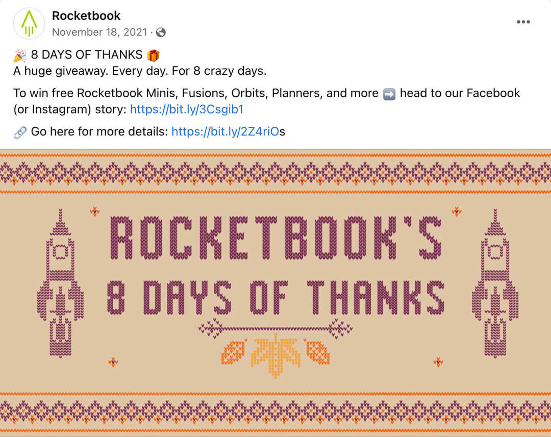 wie-man-momentum-mit-einem-mehrtägigen-sozialen-medien-werbegeschenk-saisonalen-urlaubsgeschenken-und-wettbewerben-rocketbook-beispiel-2