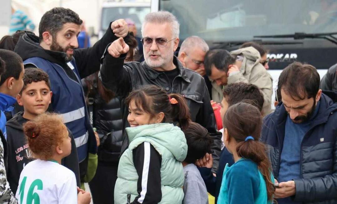 Tamer, der in das Erdbebengebiet ging, traf sich mit Kindern aus Karadağ! 