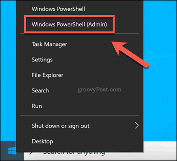 Starten eines Windows PowerShell-Fensters