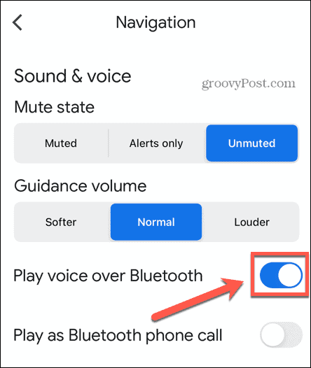 Google Maps spielt Stimme über Bluetooth ab