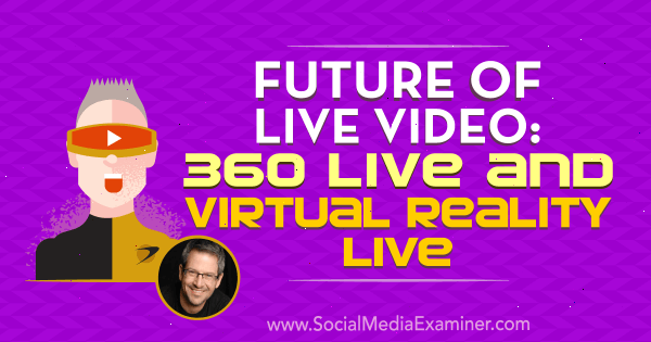 Zukunft des Live-Videos: 360 Live und Virtual Reality Live mit Erkenntnissen von Joel Comm im Social Media Marketing Podcast.