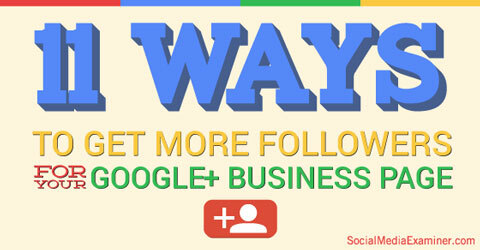 Google + Seiten-Follower