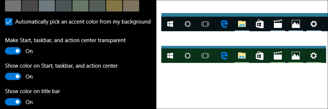Aktualisieren Sie Windows 10-Farben in den Personalisierungseinstellungen